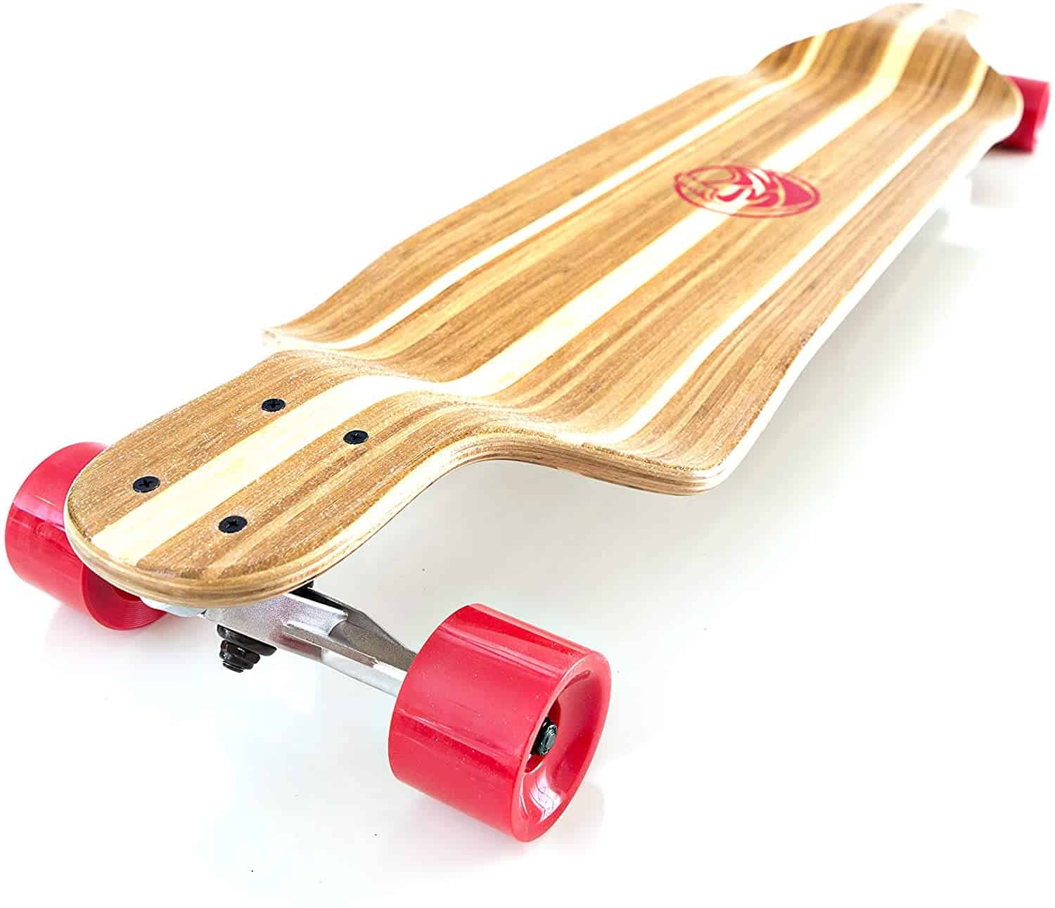 White Wave Bamboo Longboard