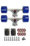 SCSK8 LONGBOARD Skateboard TRUCKS COMBO set w: 70mm WHEELS + 9.75 Truck Package