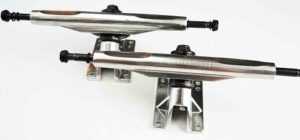 VJ Skateshop 7” Reverse 180mm Longboard Skateboard Trucks (Black, Silver)