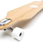 White Wave Bamboo Longboard Skateboard Complete_1