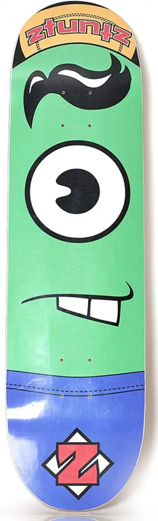 ztuntz skateboards Bucktee Plankton Park Skateboard Deck