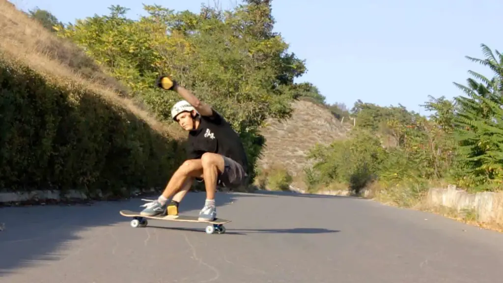 Hands-Down Slides on a longboard