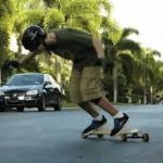 Stand-up Slides on a longboard