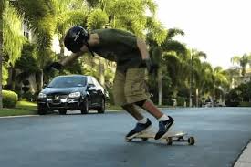 Stand-up Slides on a longboard